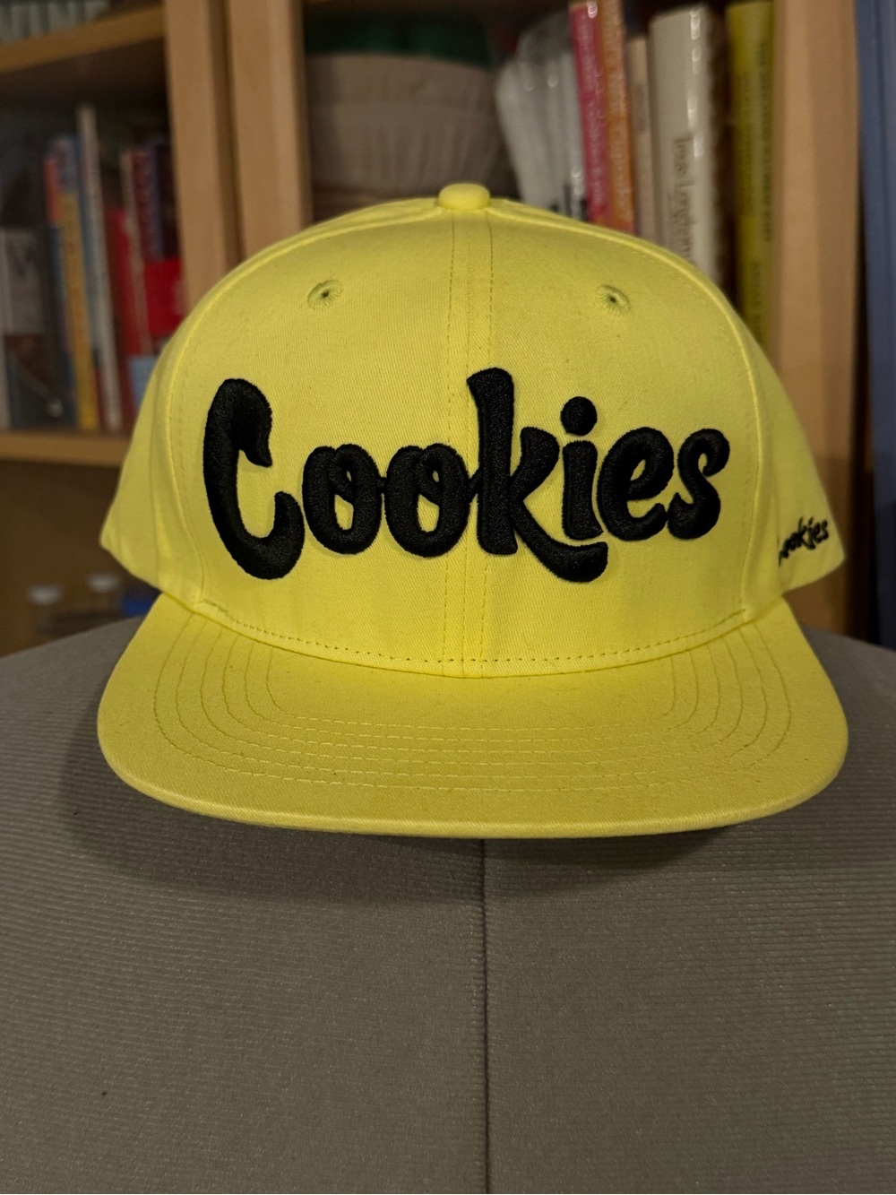 Cookies Men's Yellow Script Logo Snapback Hat